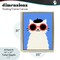 Stupell Industries Stylish French Cat Floating Frame, design by Jessica Beck